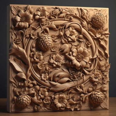 Patterns and decorations stl luxurious 3 3d model